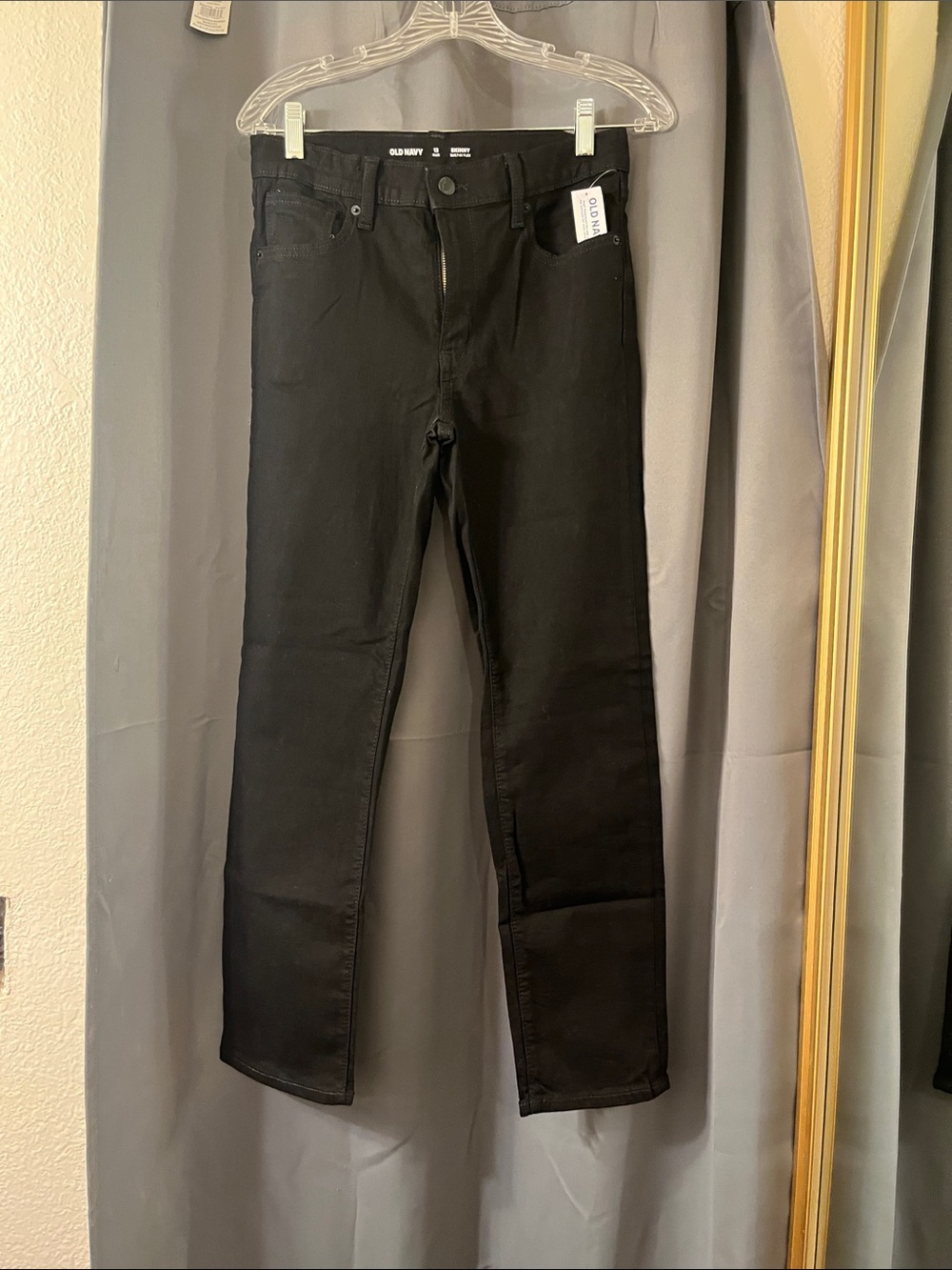 Old Navy boys Black Slim Straight Jeans? NWT!